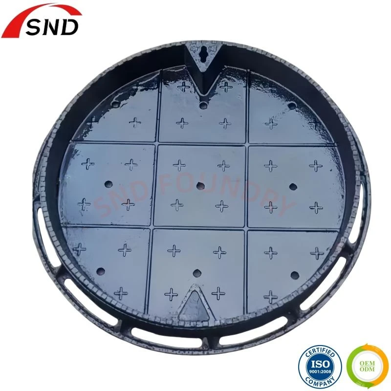 Round Recessed ductile iron access cover
